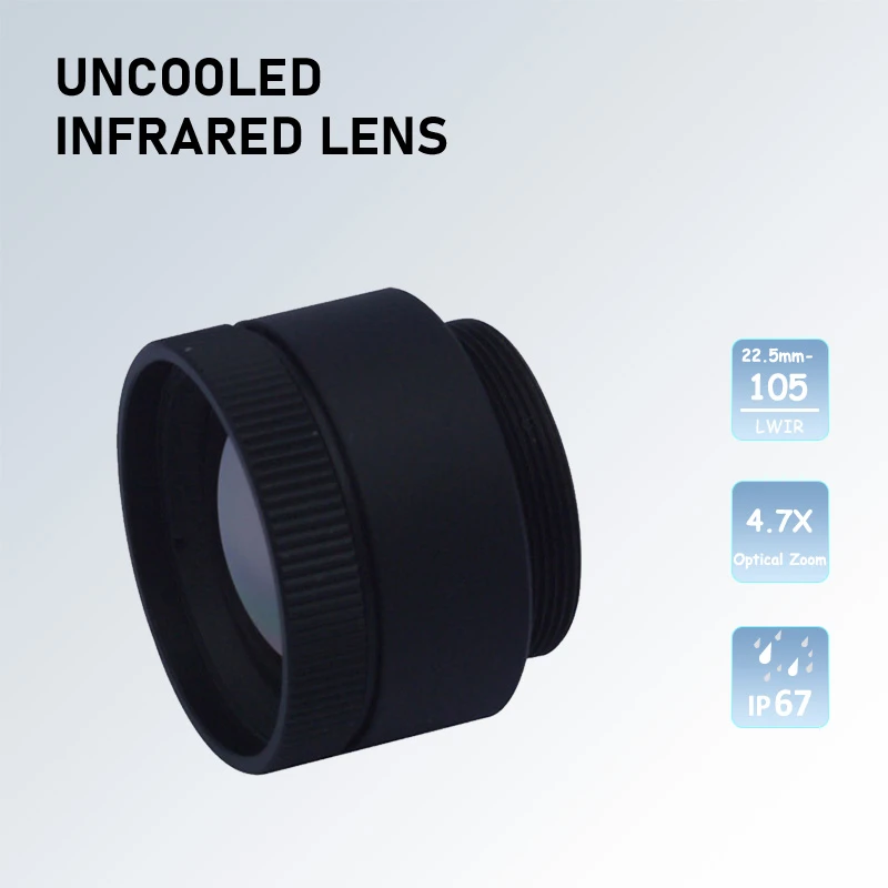 Lentes LWIR infrarrojas de onda larga de 19 mm, 640 &times; 512